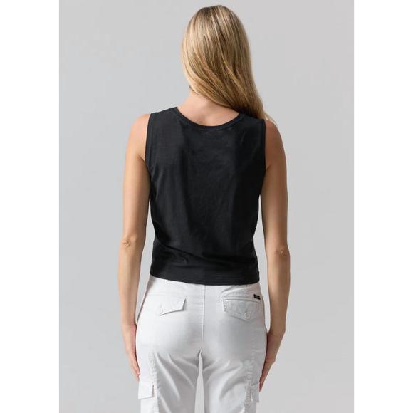 NEW SANCTUARY twisted tank top in black - Picture 2 of 3